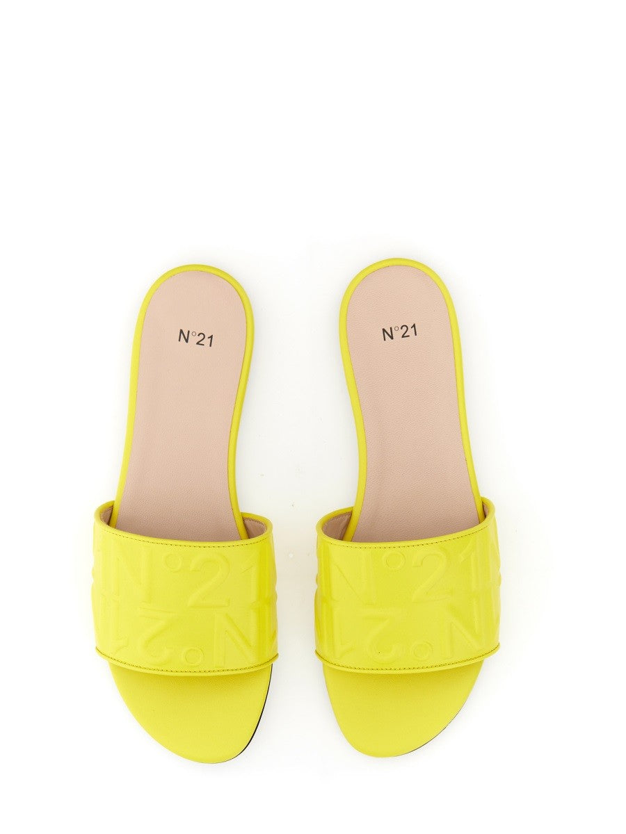 N°21 SLIDE SANDAL WITH LOGO