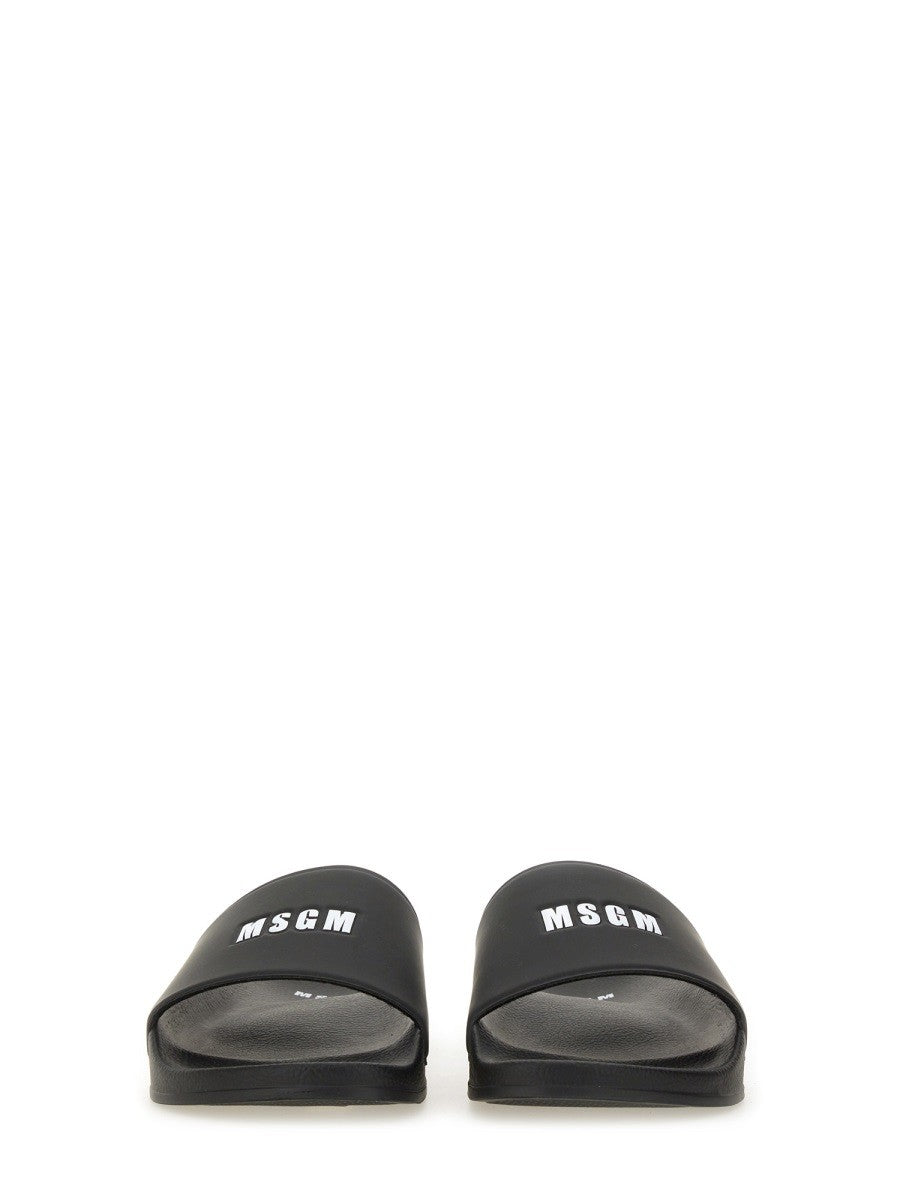 msgm SLIDE SANDAL WITH LOGO