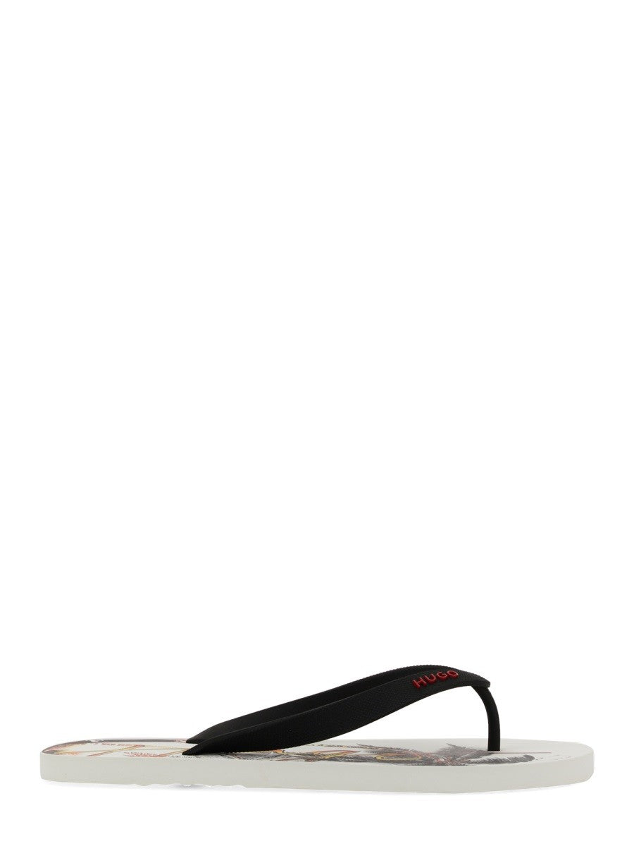 Hugo SLIDE SANDAL WITH PRINT