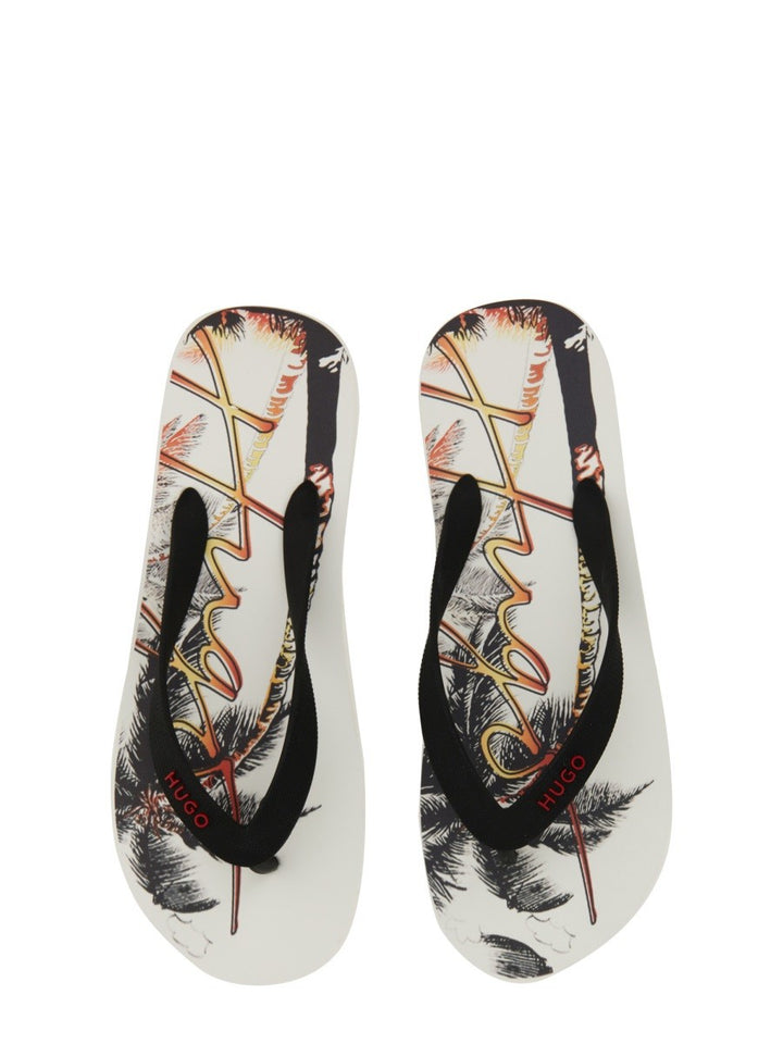 Hugo SLIDE SANDAL WITH PRINT
