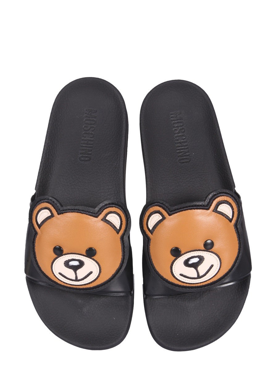 Moschino SLIDE TEDDY BEAR SANDALS