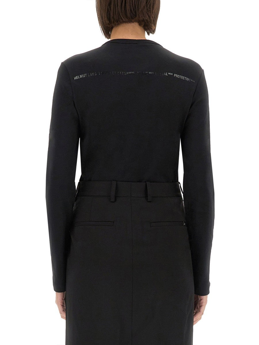 Helmut Lang SLIM FIT T-SHIRT WITH LOGO