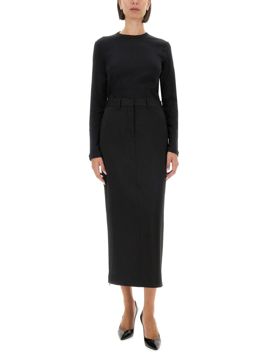 Helmut Lang SLIM FIT T-SHIRT WITH LOGO