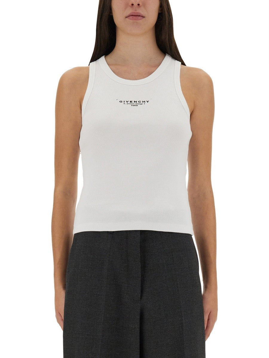 Givenchy SLIM TANK TOP WITH LOGO PRINT