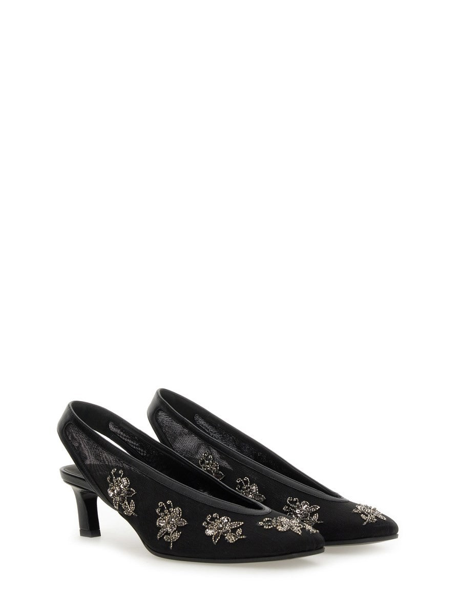 Fendi SLINGBACK WITH EMBROIDERY