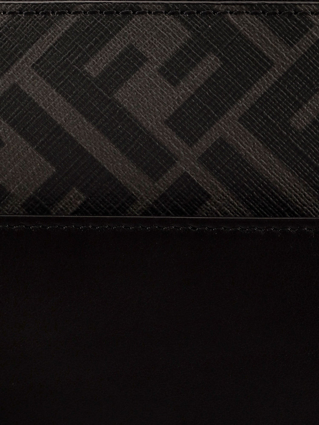 Fendi Squared FF leather clutch