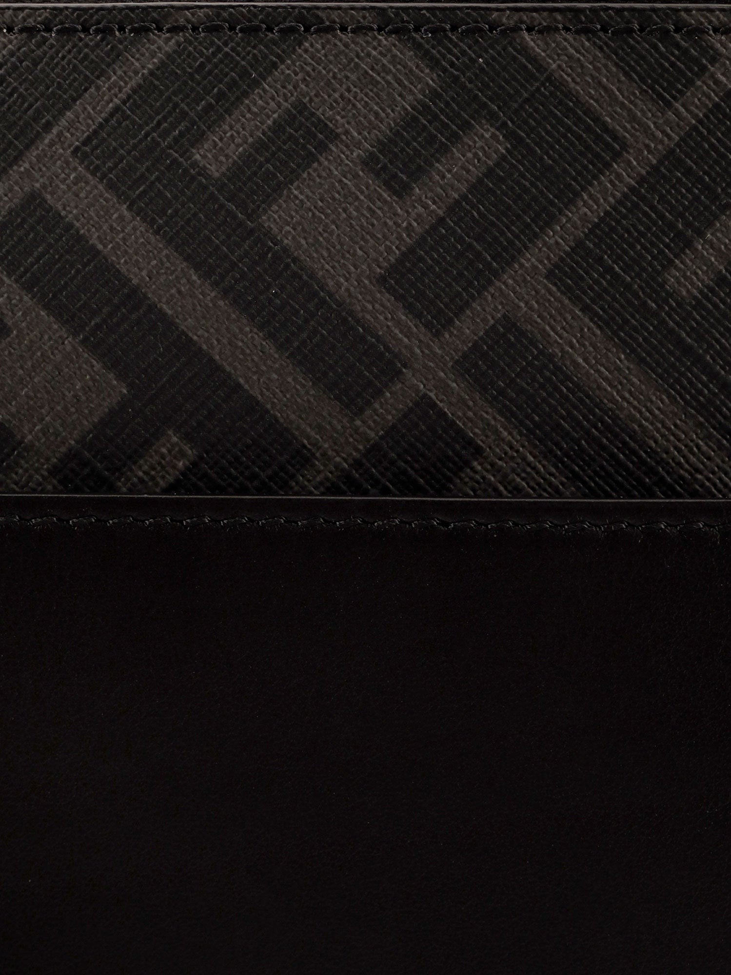 Fendi Squared FF leather clutch