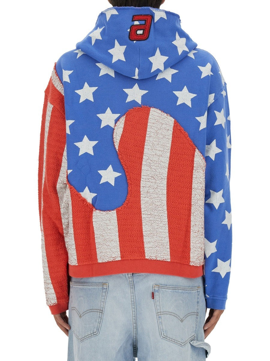 ERL "STARS AND STRIPES SWIRL" SWEATSHIRT
