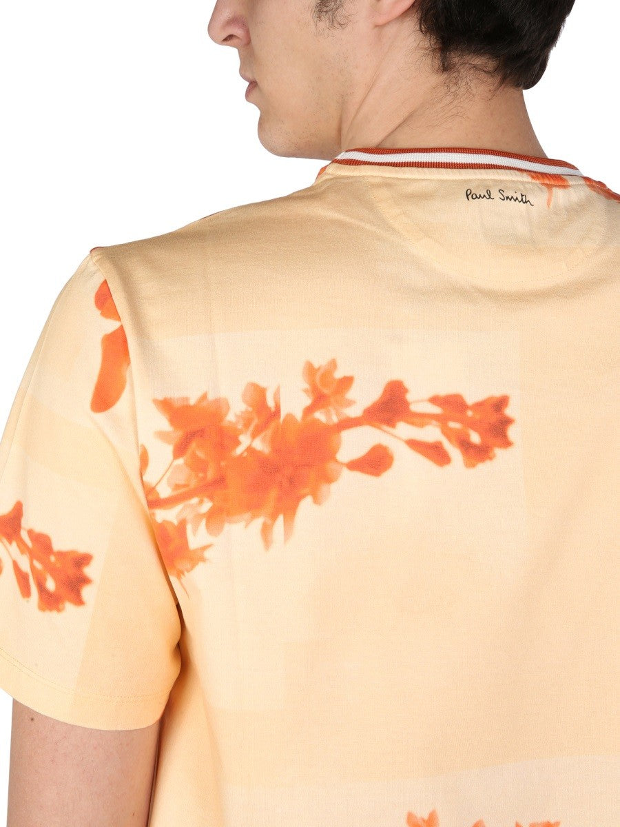 PAUL SMITH STEM FLORAL T-SHIRT