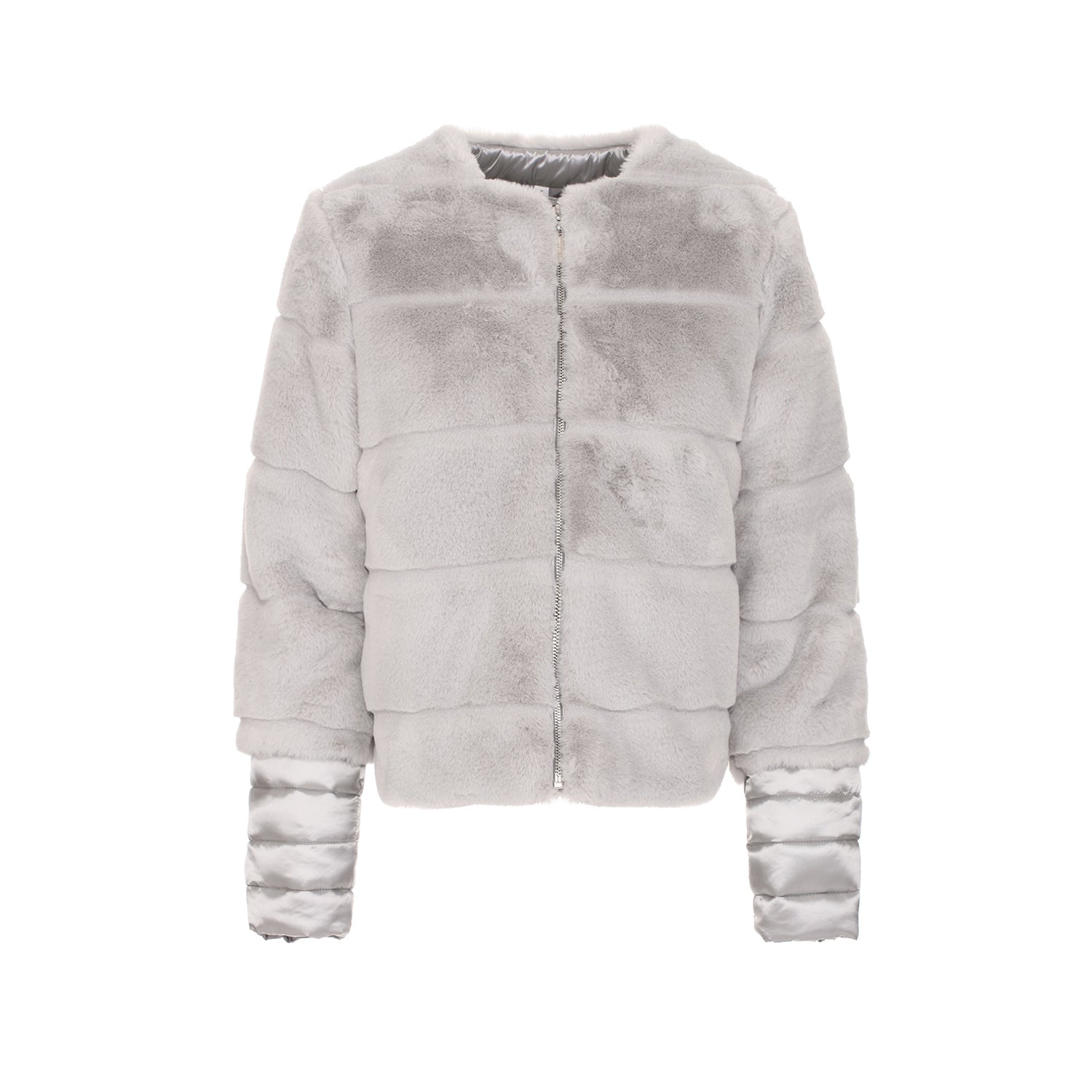 Maison Espin Woman Grey Jackets
