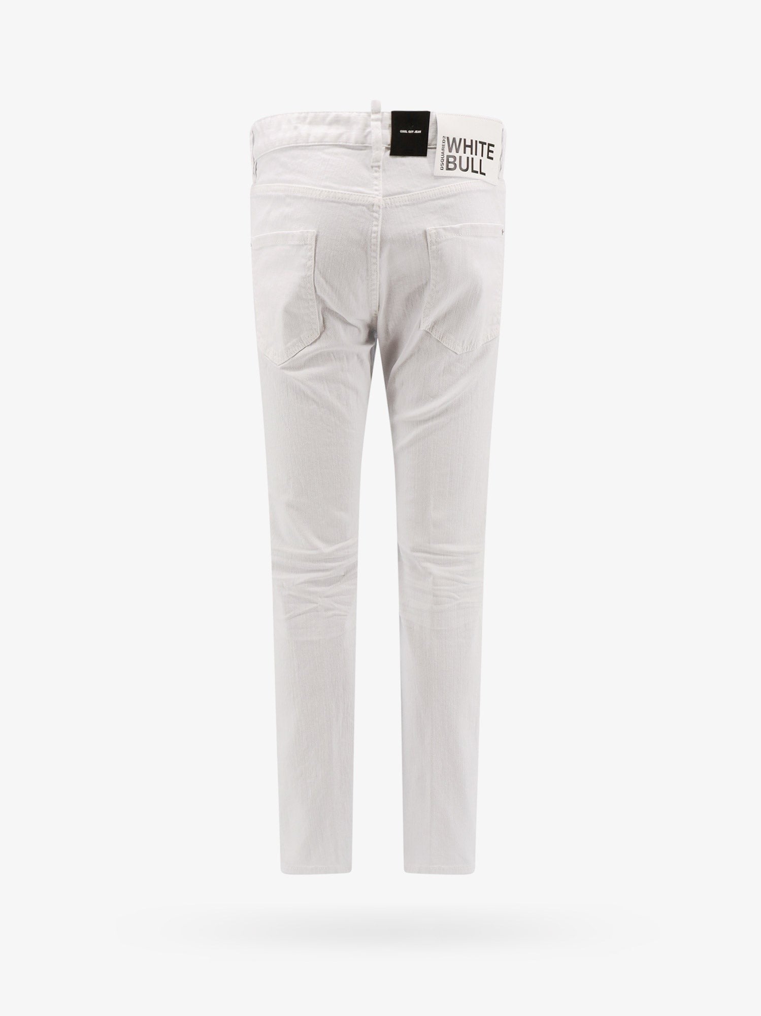 Dsquared2 Stretch cotton trouser with white bull tag