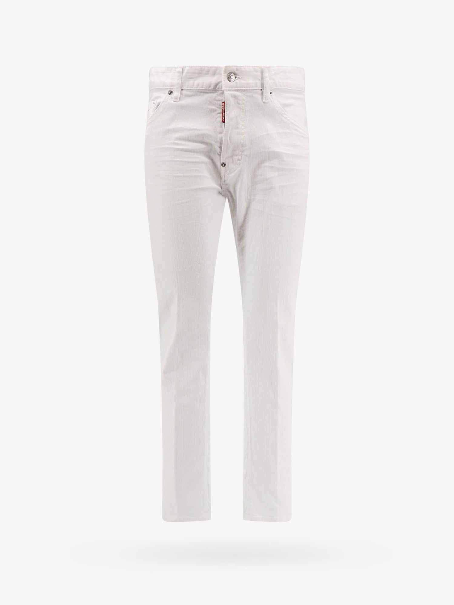 Dsquared2 Stretch cotton trouser with white bull tag