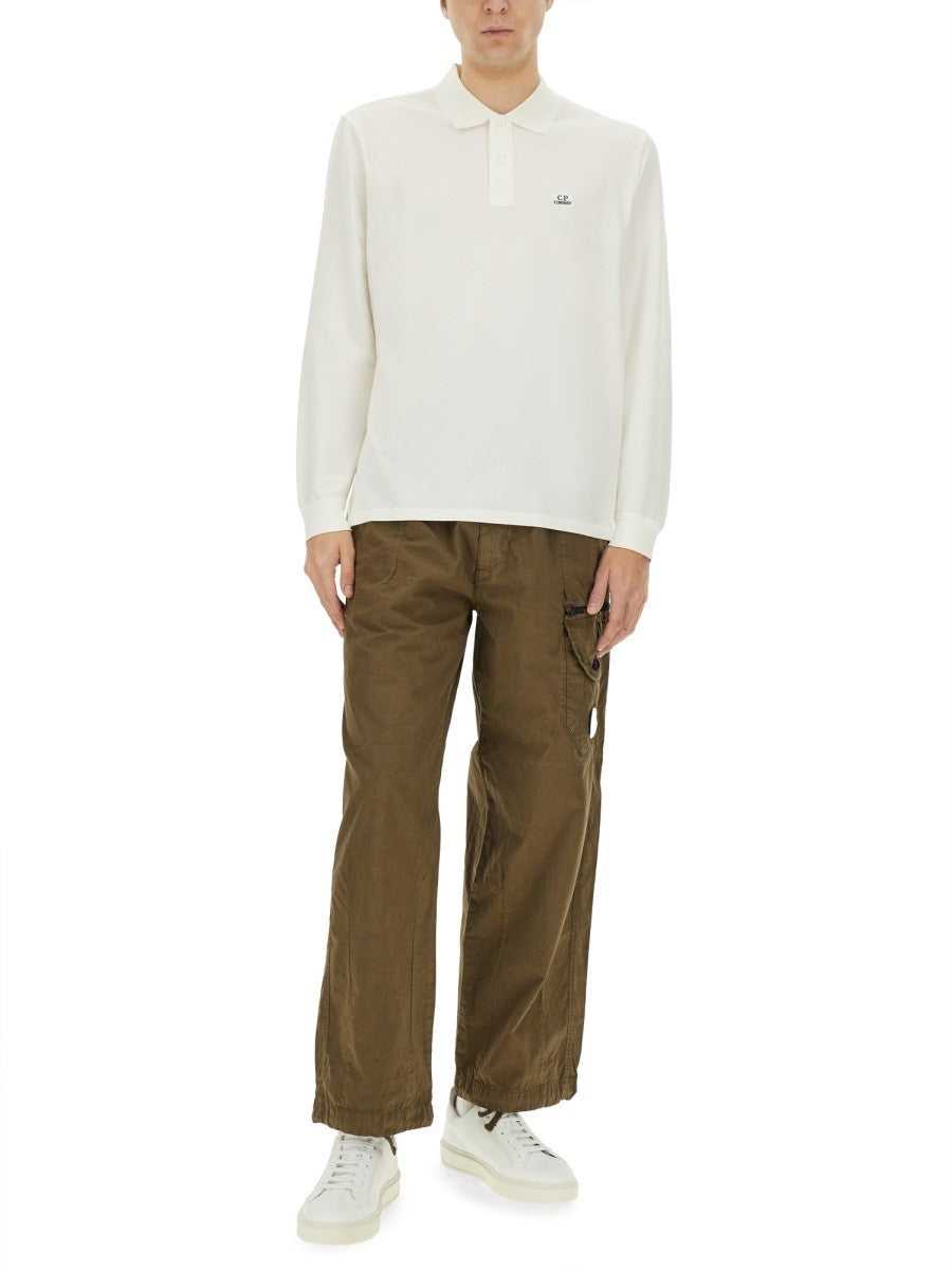 C.P. COMPANY STRETCH PIQUE POLO SHIRT