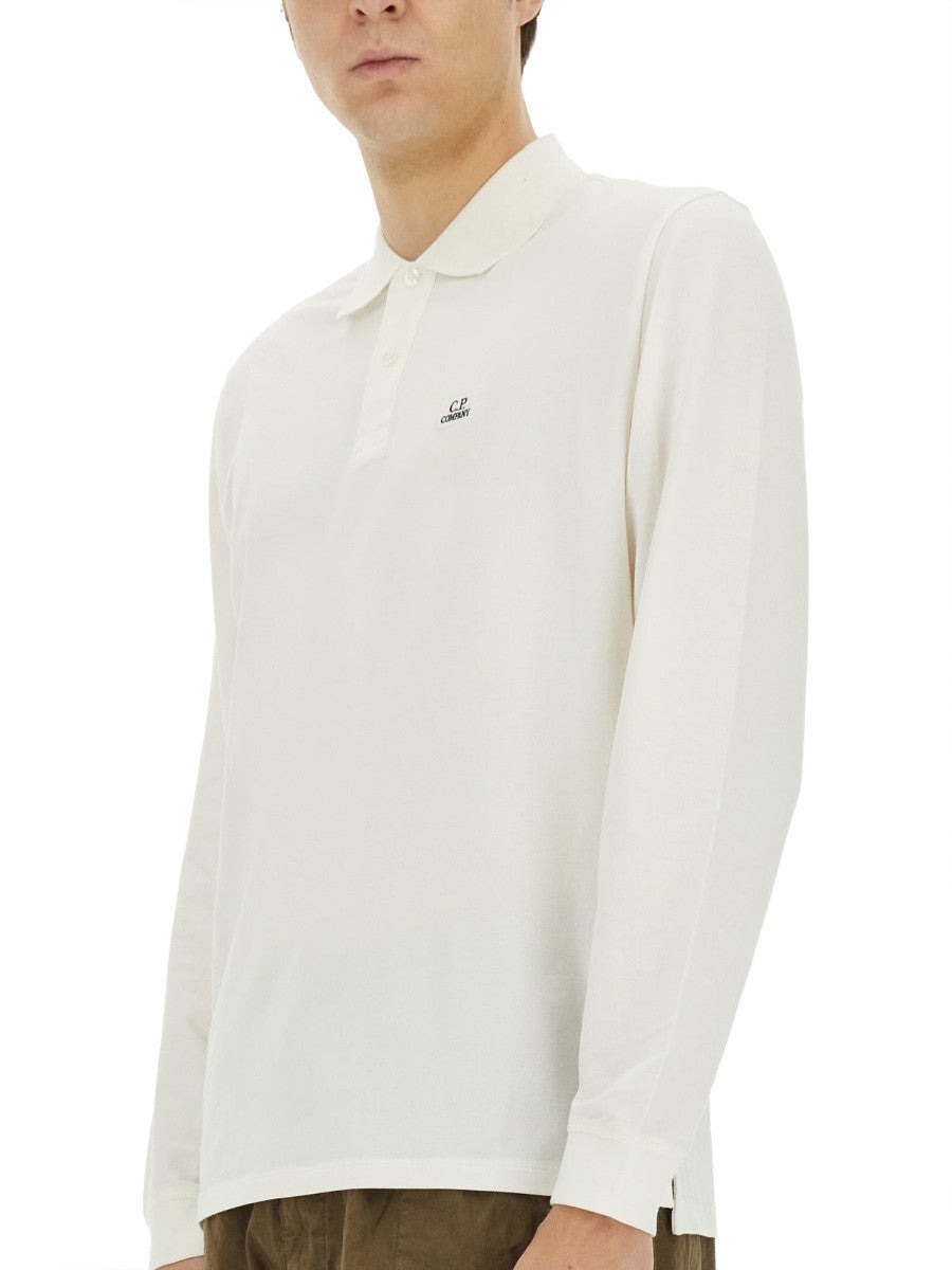 C.P. COMPANY STRETCH PIQUE POLO SHIRT