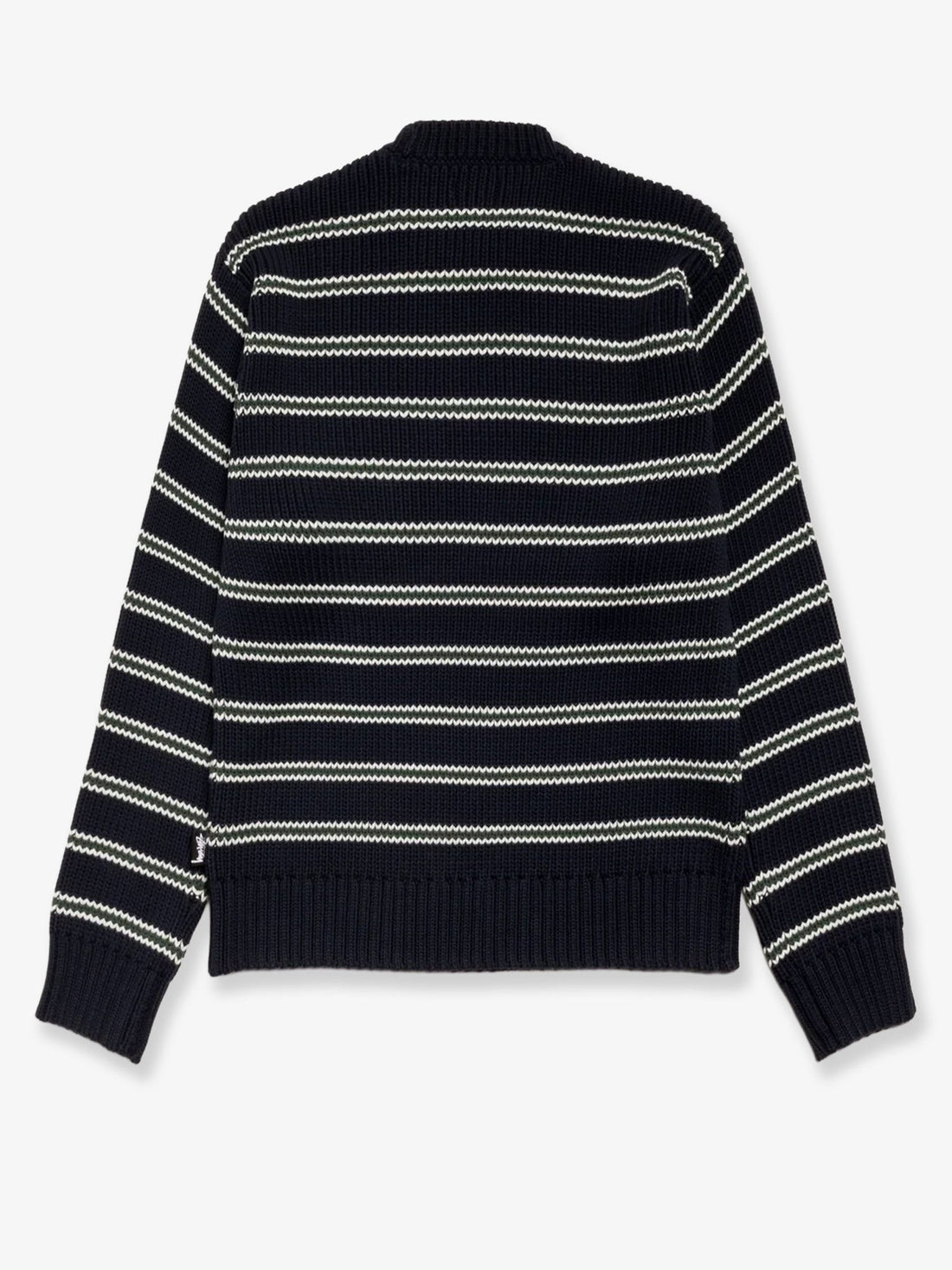 STUSSY Stripe Crew cotton blend sweater