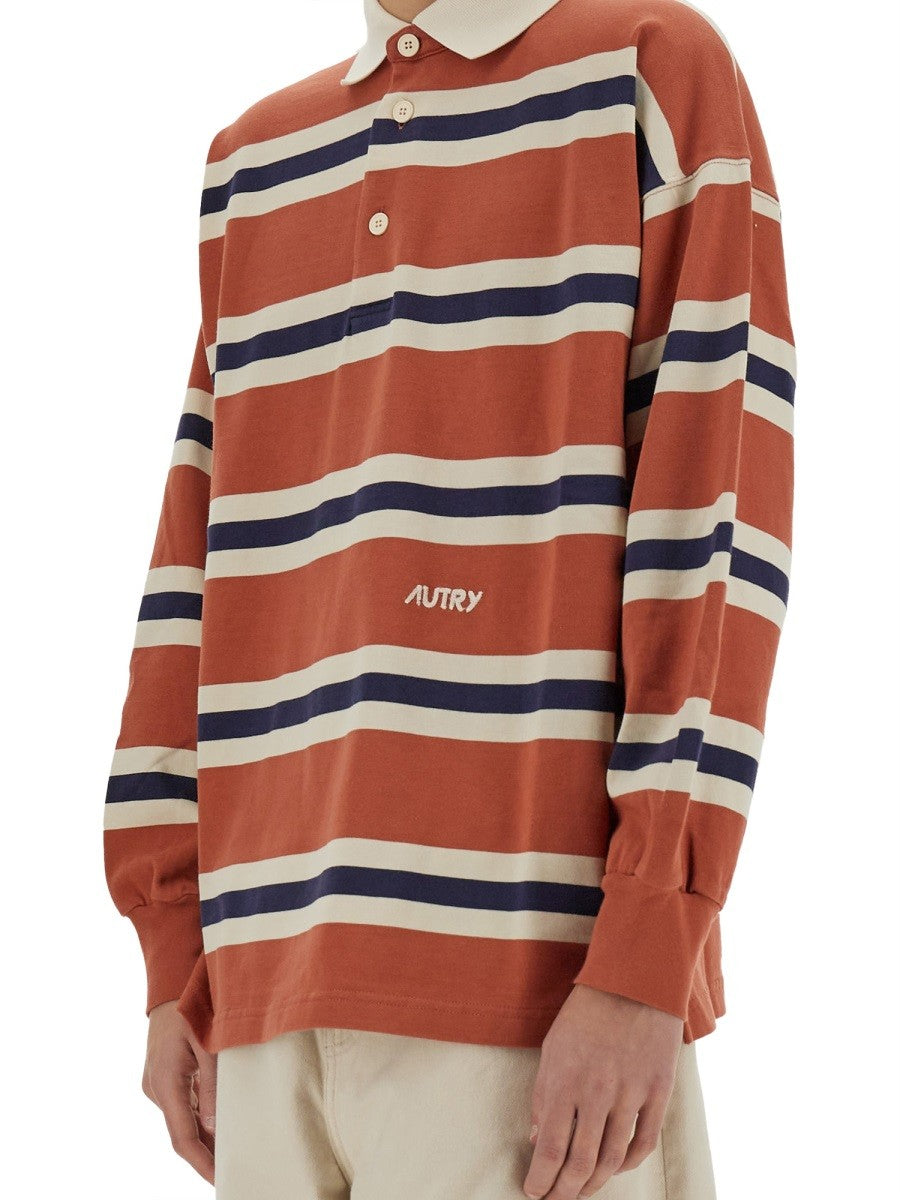 Autry STRIPED RUGBY POLO SHIRT