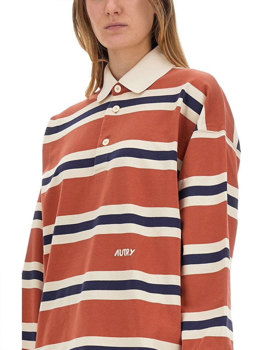 Autry STRIPED RUGBY POLO SHIRT