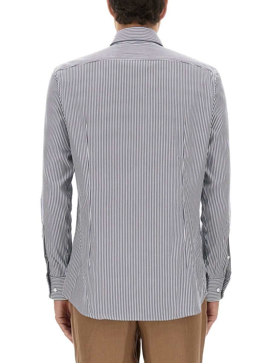 BOSS CAMEL STRIPED SHIRT