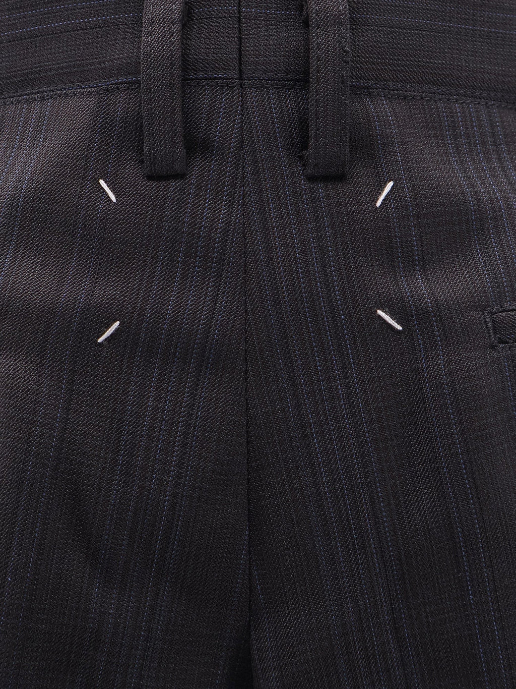 Maison Margiela Striped virgin wool shorts