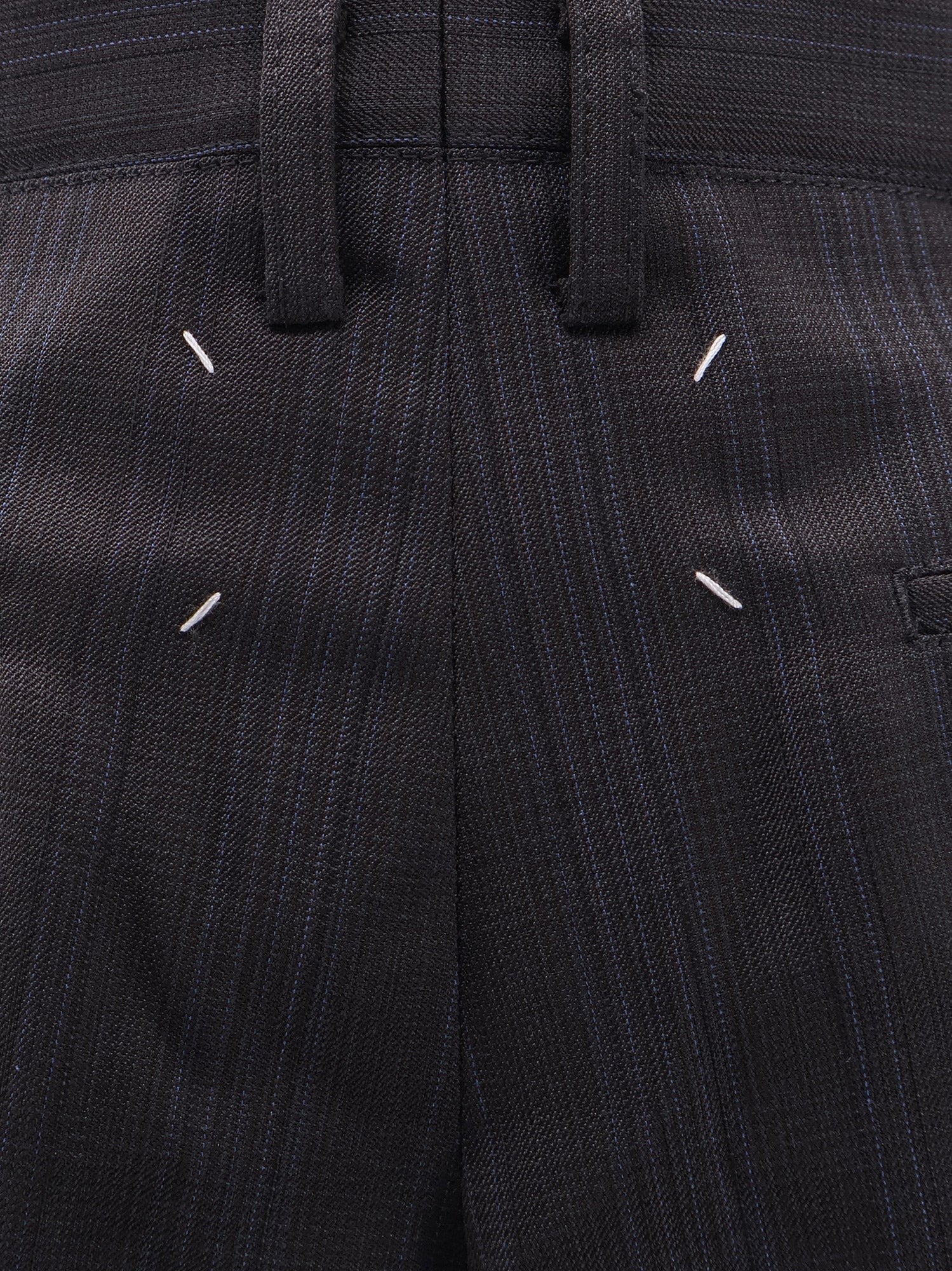 Maison Margiela Striped virgin wool shorts