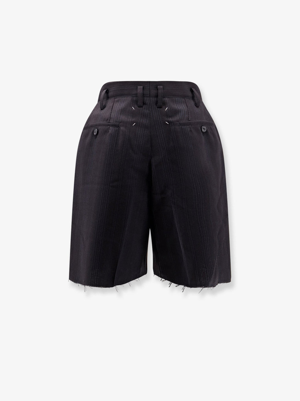 Maison Margiela Striped virgin wool shorts