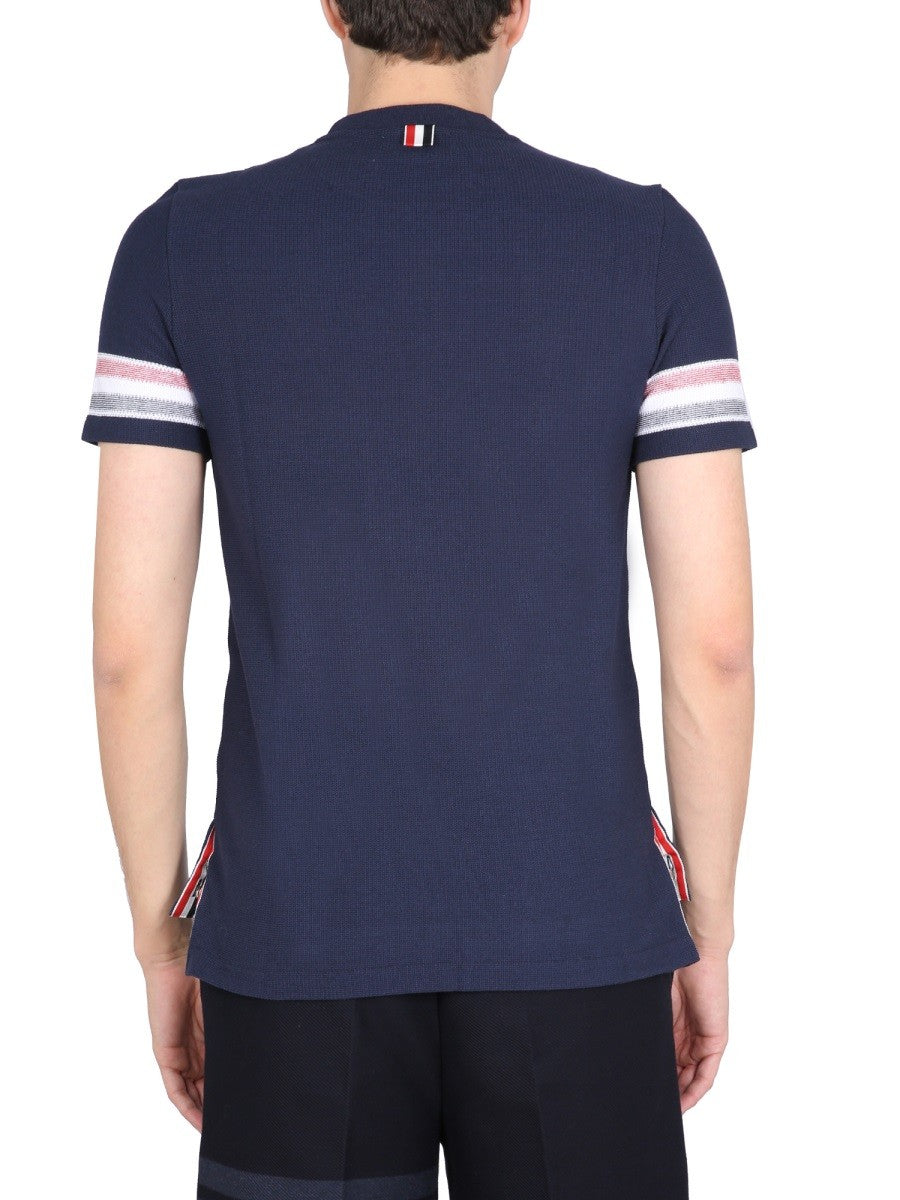 Thom Browne Stripes T-Shirt Blue