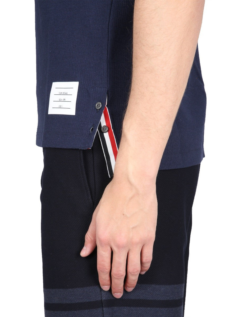 Thom Browne Stripes T-Shirt Blue