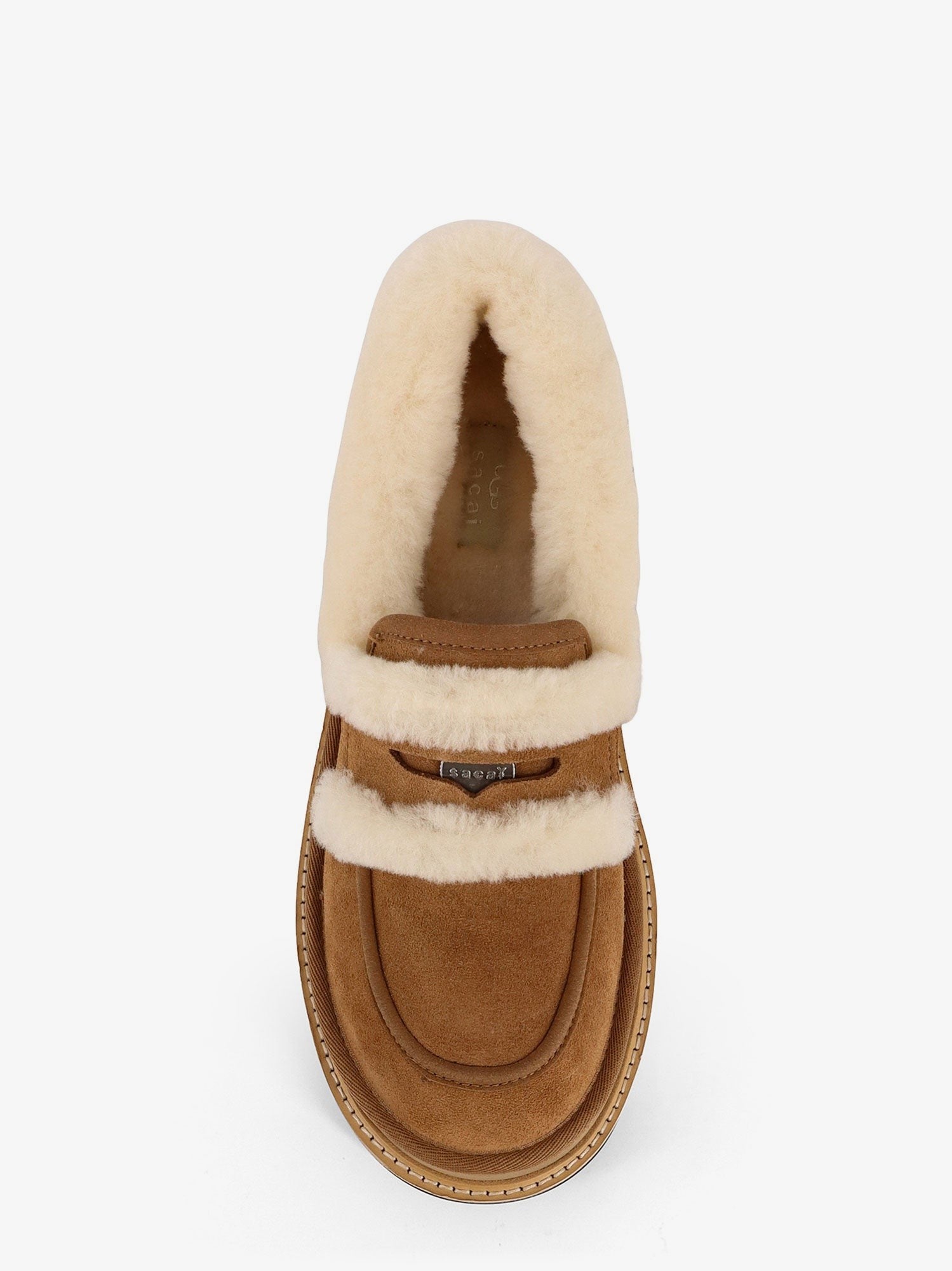 SACAI X UGG Suede and fur Ugg X Sacai loafer