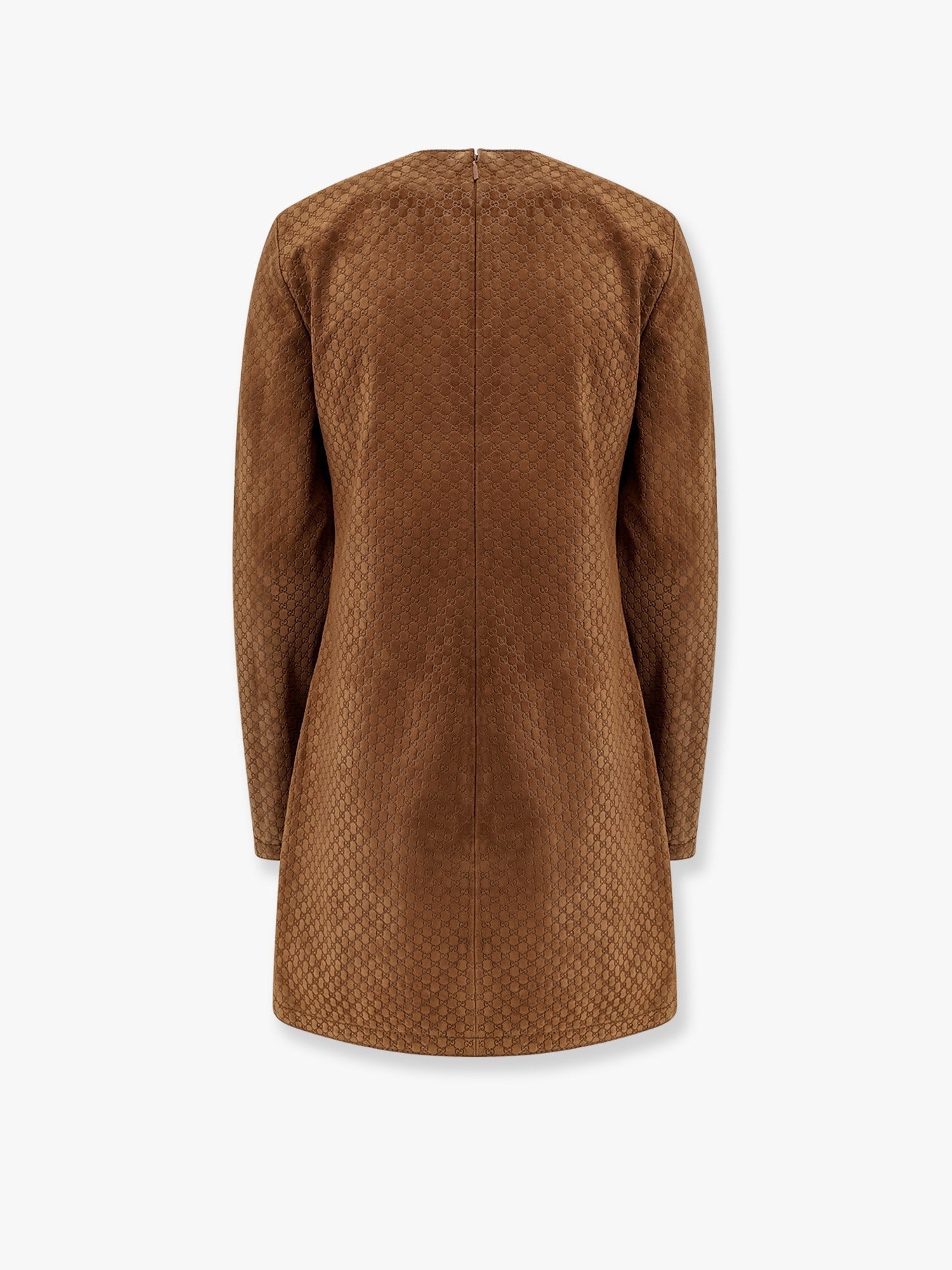 Gucci Suede short dress with all-over GG logo