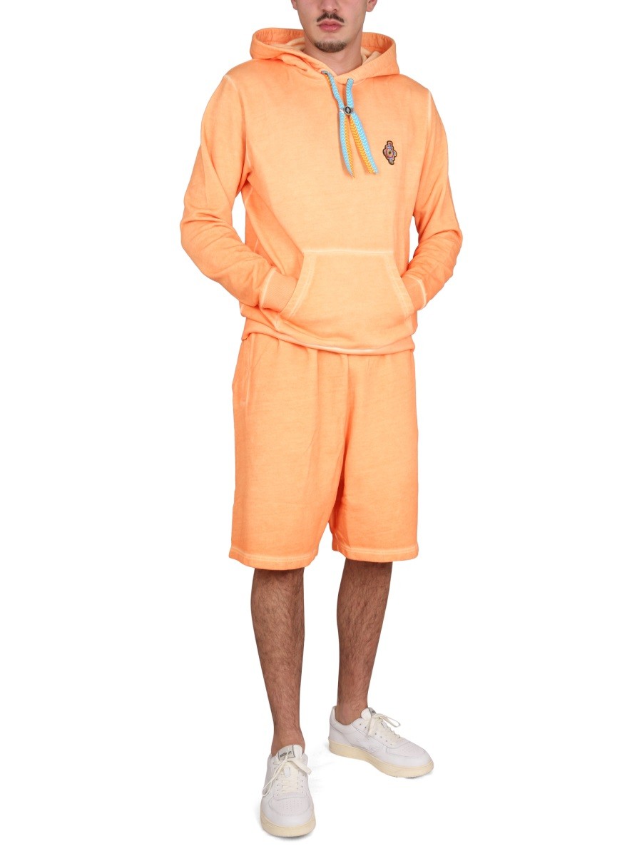 MARCELO BURLON COUNTY OF MILAN SUNSET CROSS REGULAR SWEATSHIRT