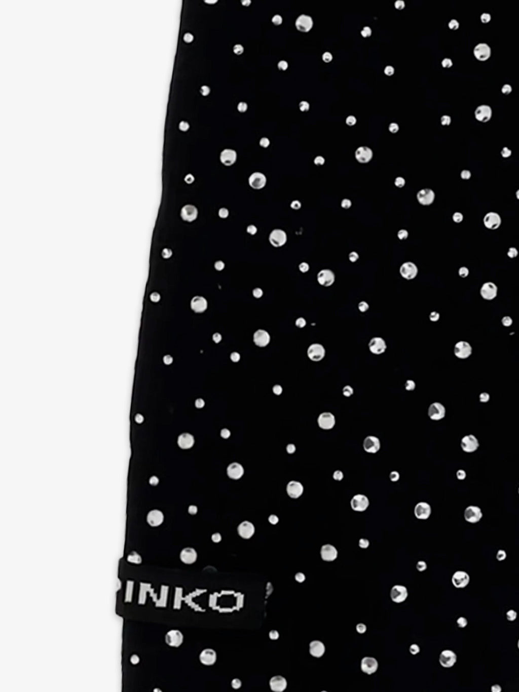 Pinko Svizzera wool scarf with rhinestones