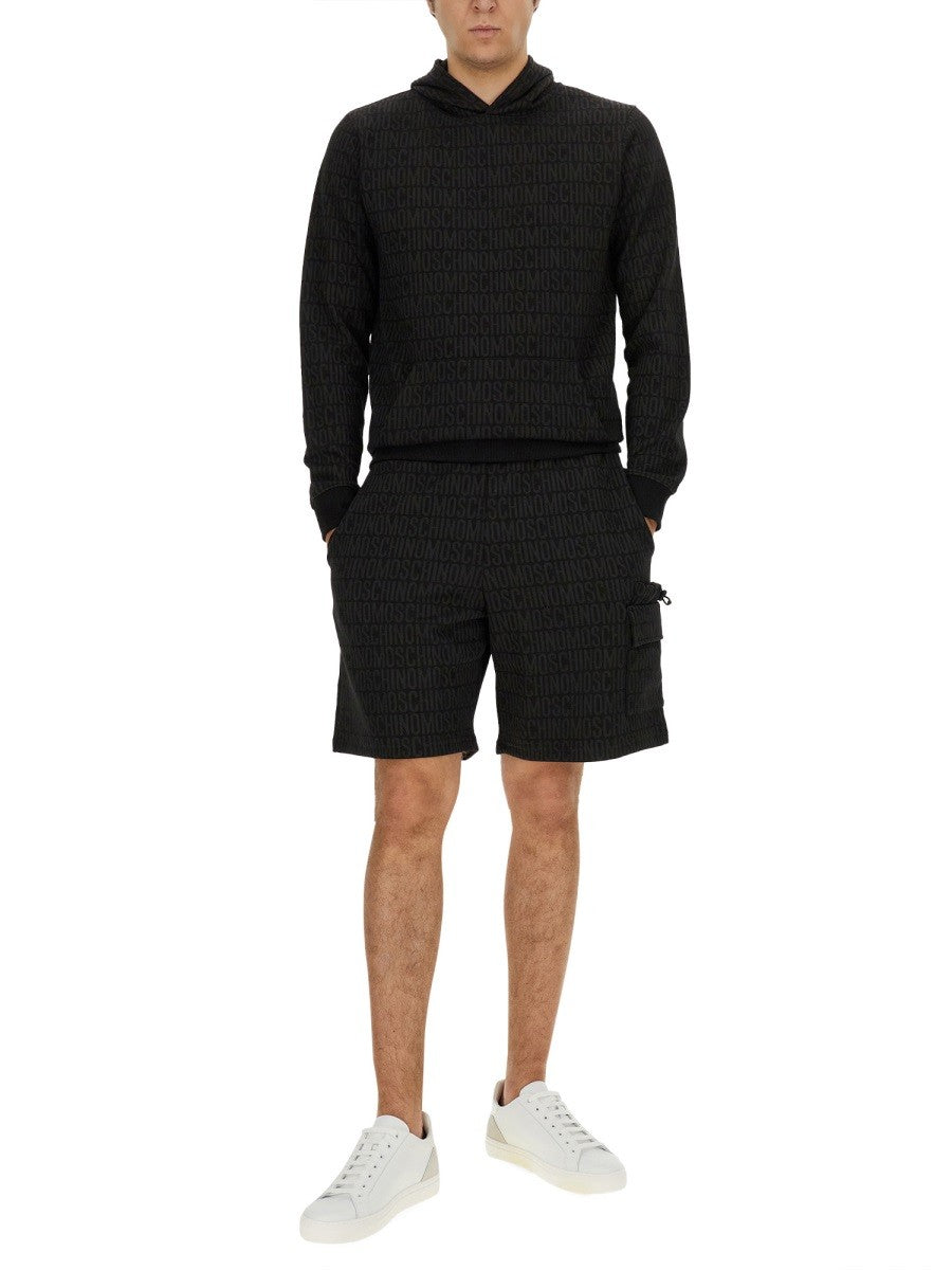 Moschino SWEATSHIRT WITH ALL OVER LOGO