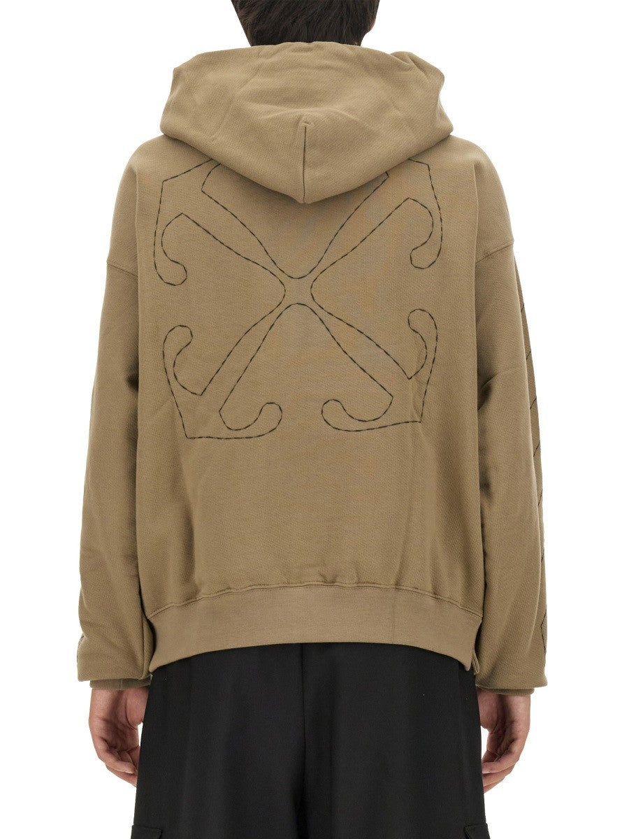Off-white SWEATSHIRT WITH ARROW EMBROIDERY