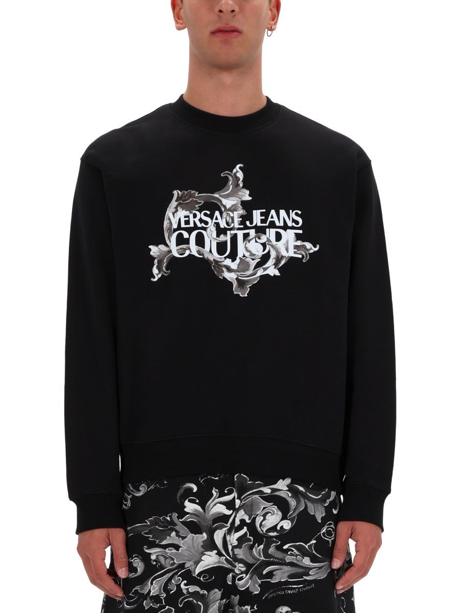 Versace Jeans Couture SWEATSHIRT WITH BAROQUE PRINT