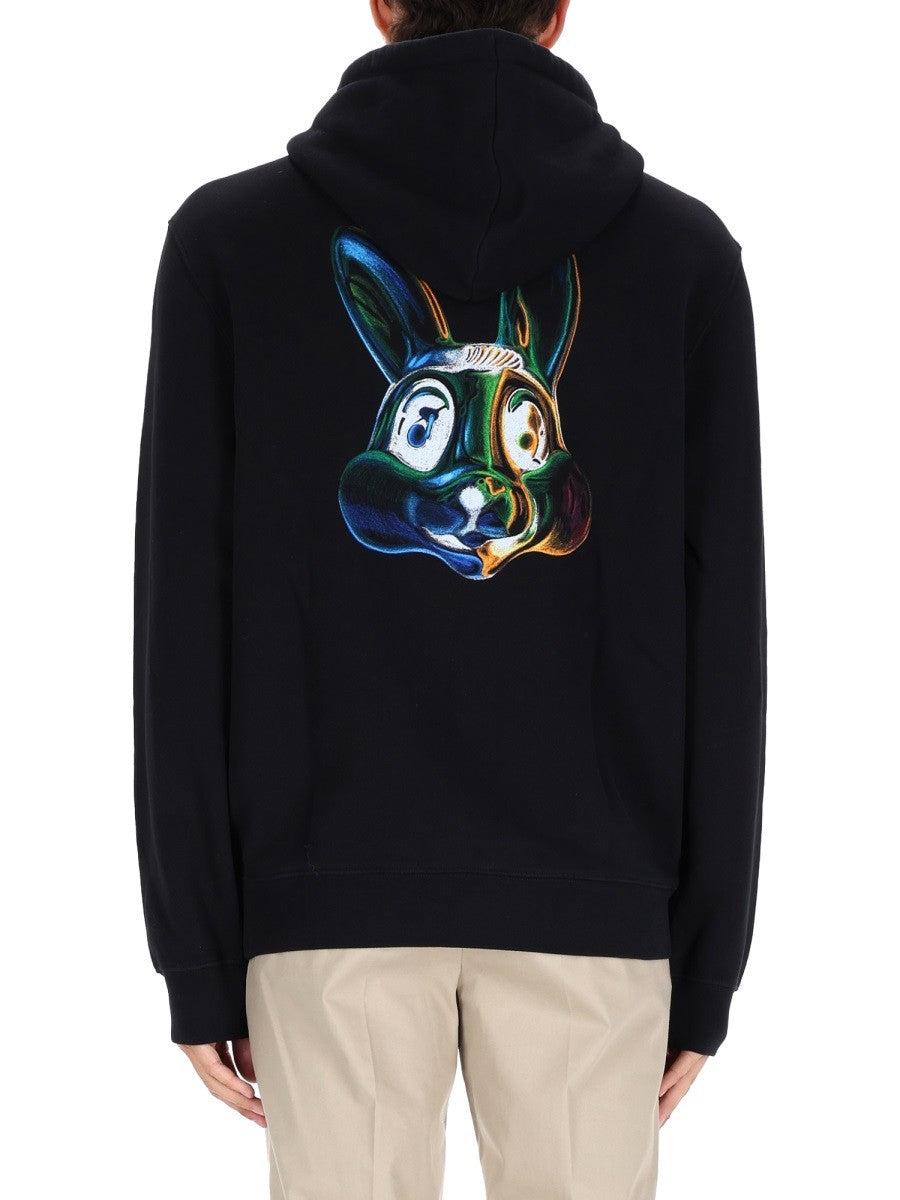 PS BY PAUL SMITH SWEATSHIRT WITH "BUNNY" PRINT
