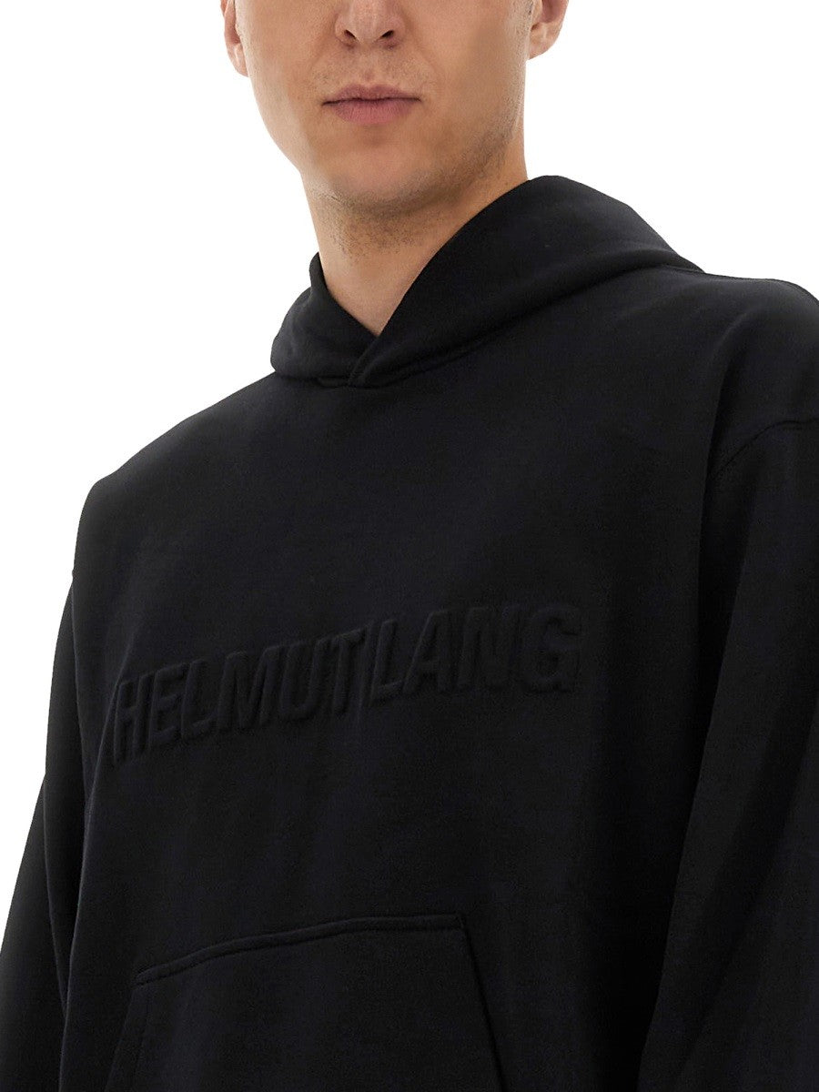 Helmut Lang SWEATSHIRT WITH EMBOSSED LOGO