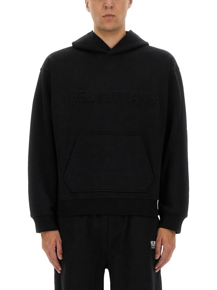 Helmut Lang SWEATSHIRT WITH EMBOSSED LOGO