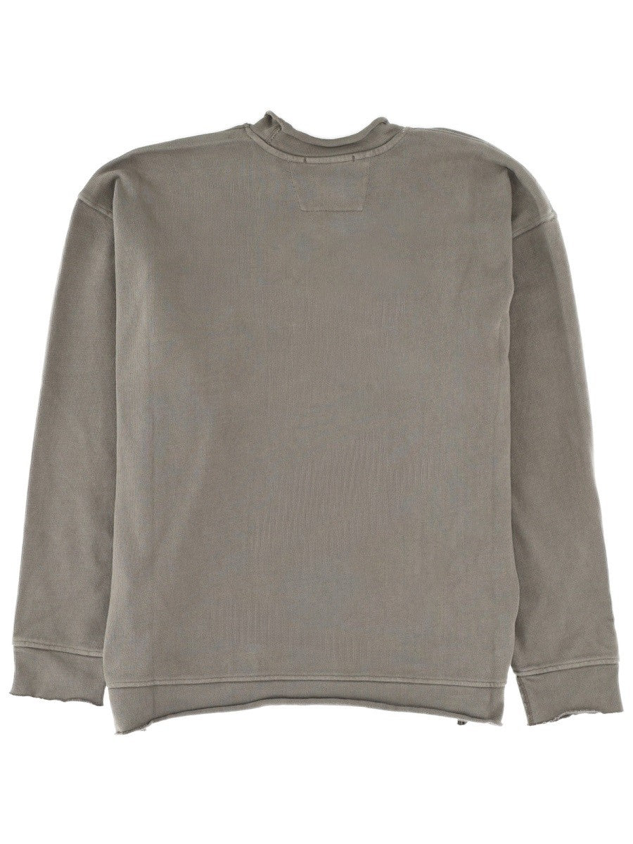 C.P. COMPANY SWEATSHIRT WITH EMBOSSED LOGO
