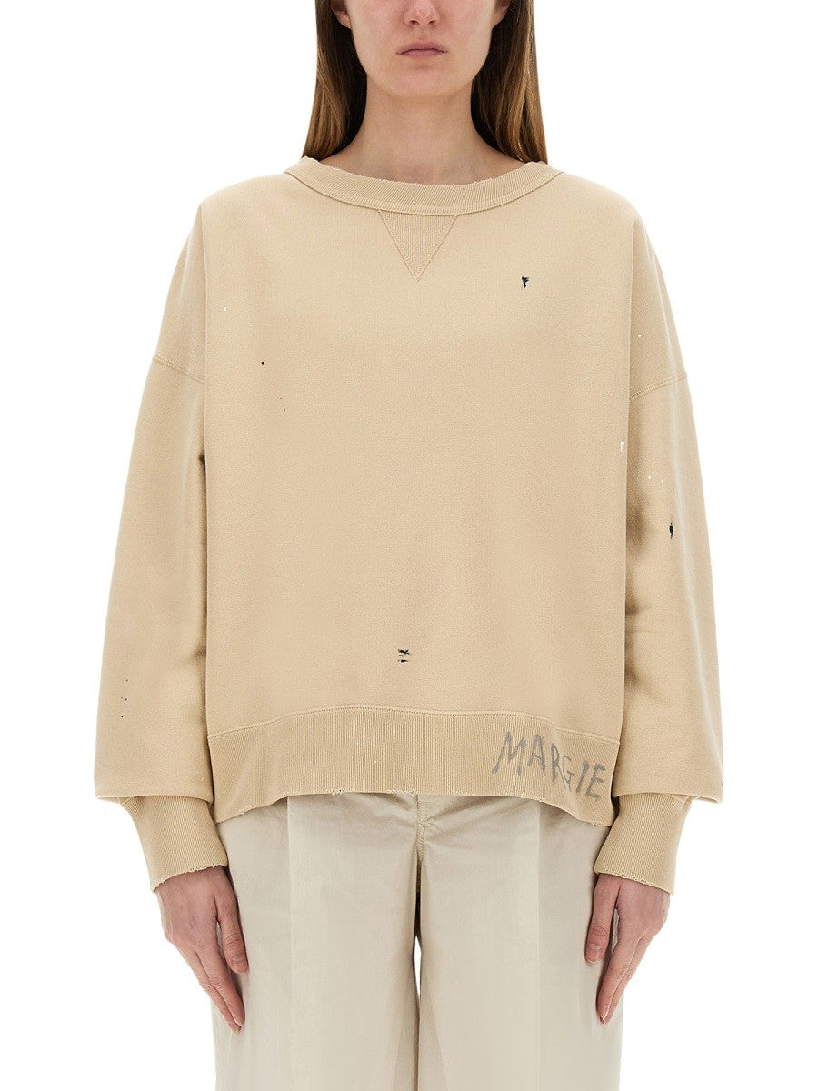 Maison Margiela SWEATSHIRT WITH HANDWRITTEN LOGO