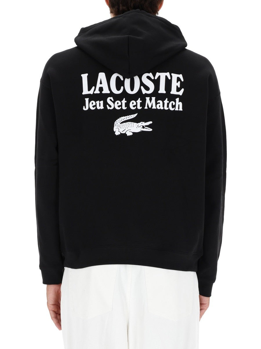 Lacoste SWEATSHIRT WITH LOGO AND PRINT
