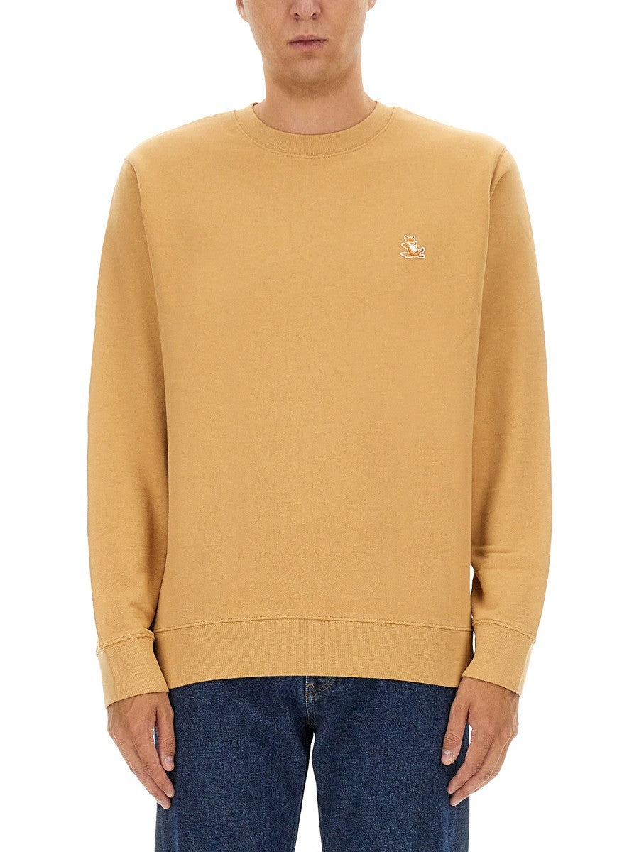 Maison Kitsune SWEATSHIRT WITH LOGO PATCH