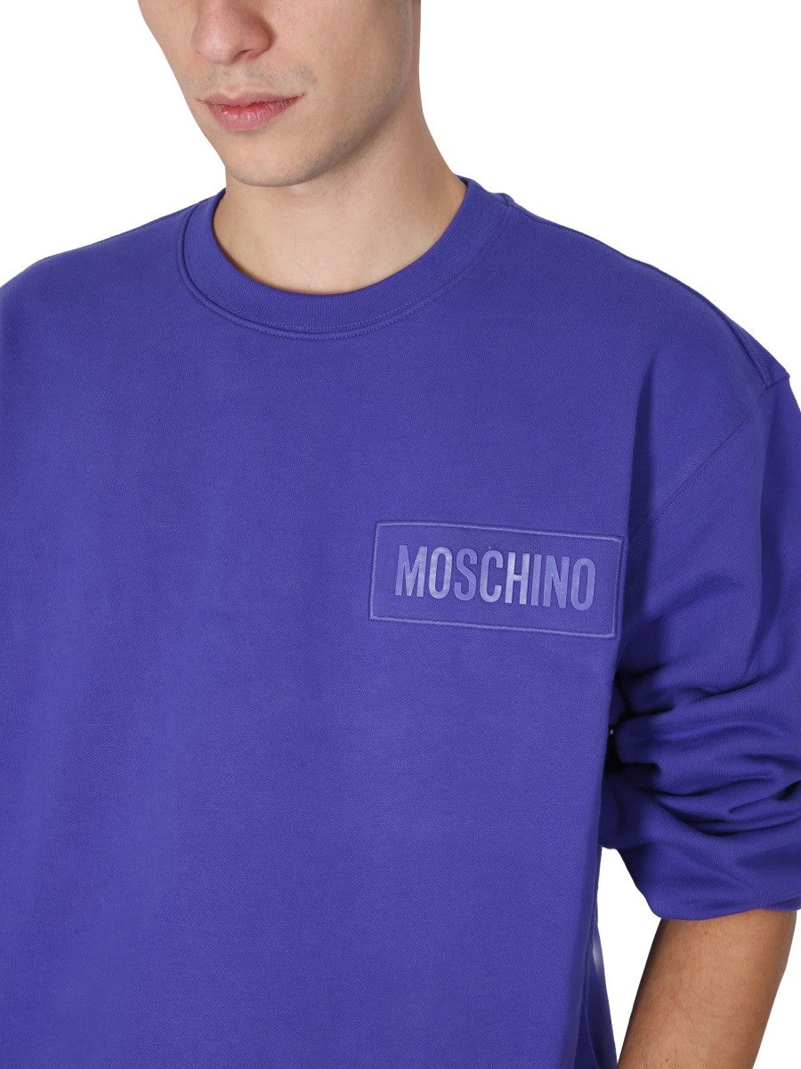 Moschino SWEATSHIRT WITH LOGO PATCH