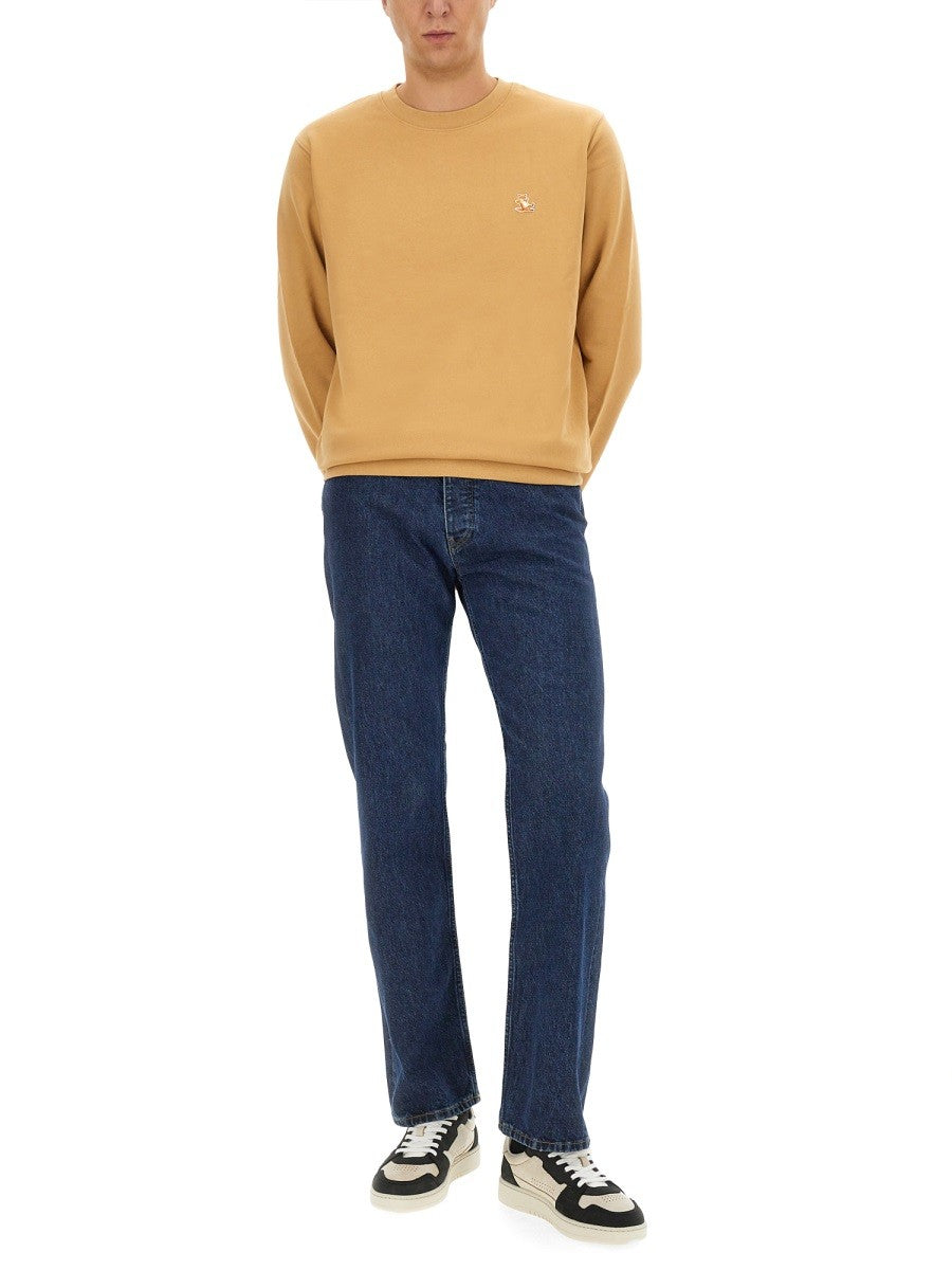 Maison Kitsune SWEATSHIRT WITH LOGO PATCH