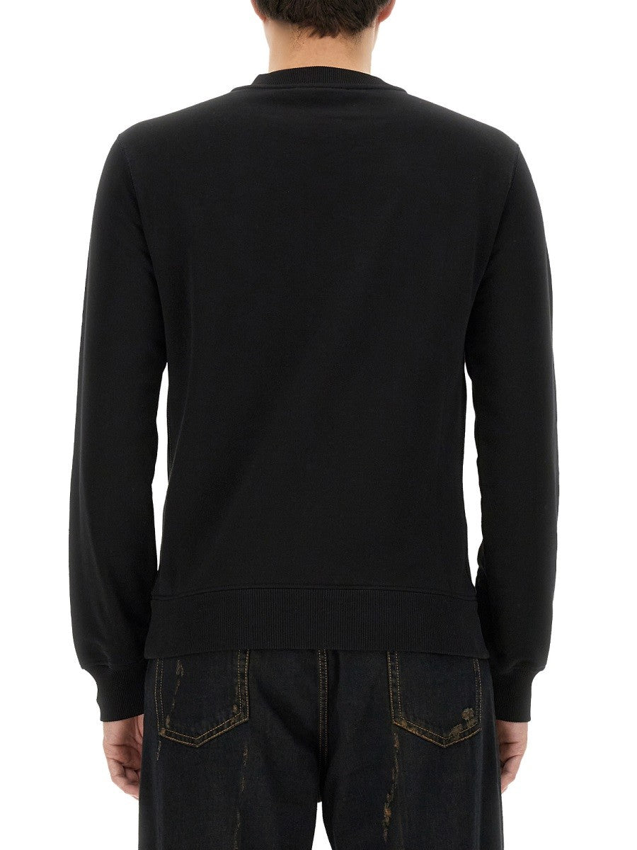 Dolce & Gabbana SWEATSHIRT WITH LOGO PLAQUE