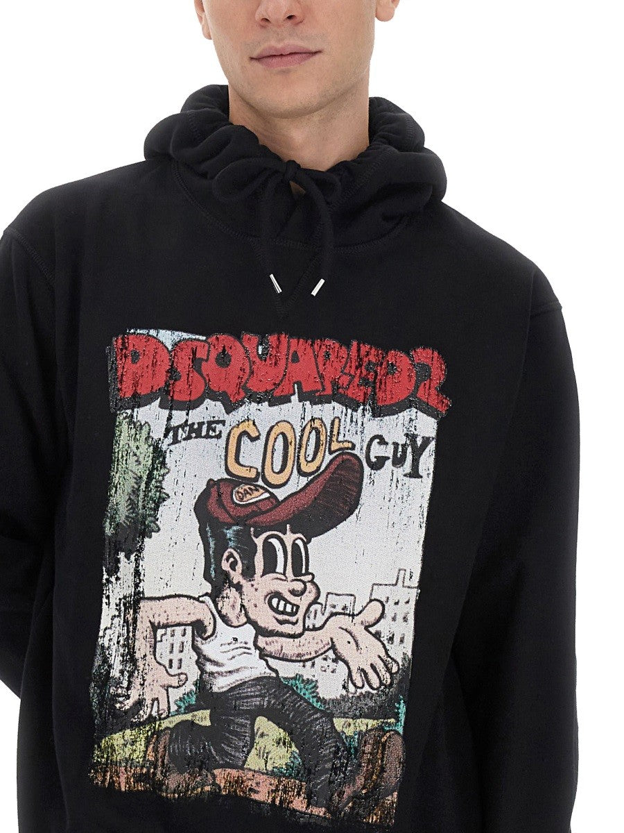 Dsquared SWEATSHIRT WITH LOGO PRINT