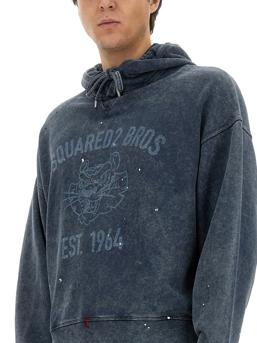 Dsquared SWEATSHIRT WITH LOGO PRINT