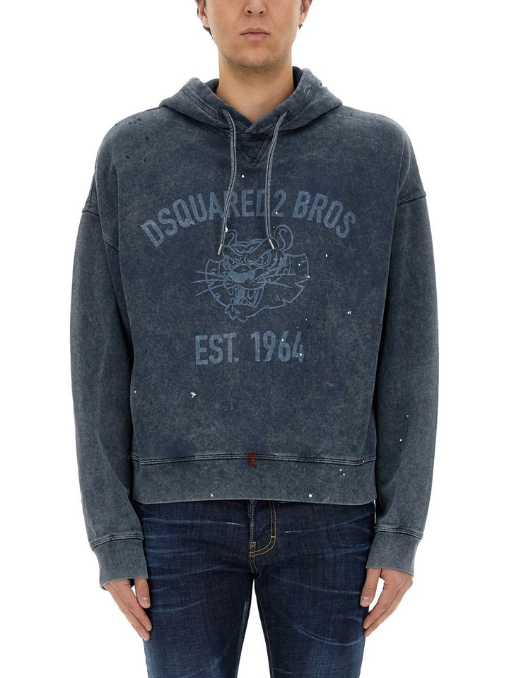 Dsquared SWEATSHIRT WITH LOGO PRINT