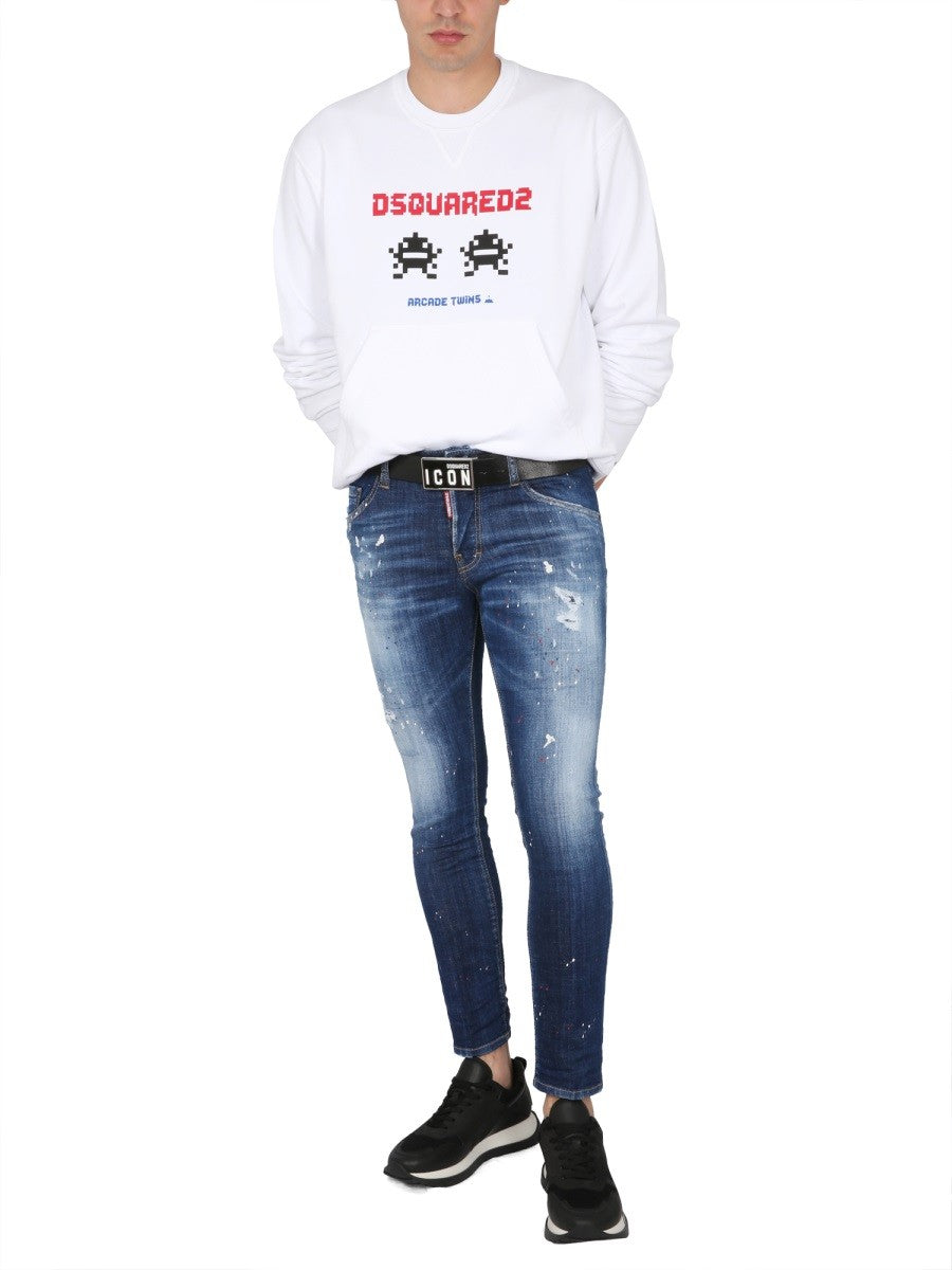 Dsquared SWEATSHIRT WITH LOGO PRINT