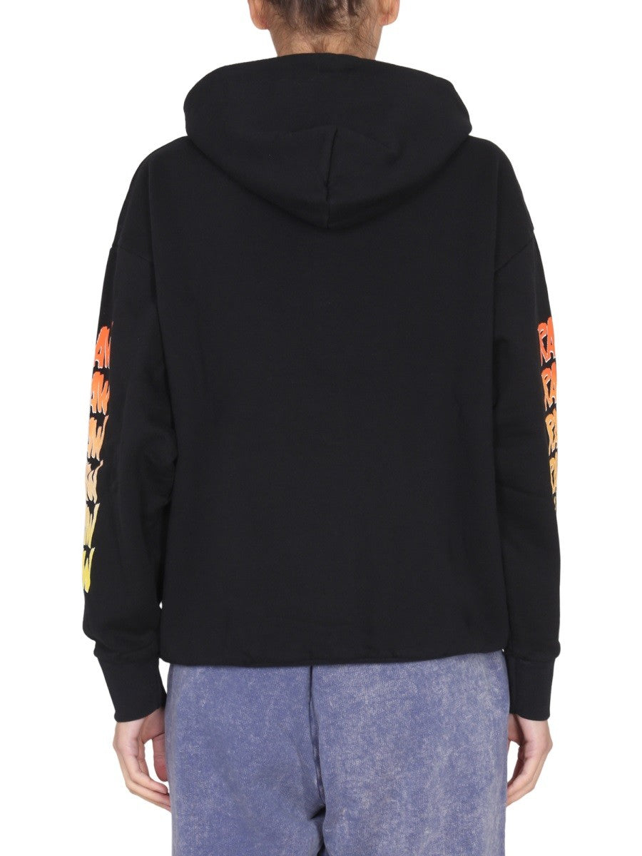 ARIES SWEATSHIRT WITH LOGO PRINT