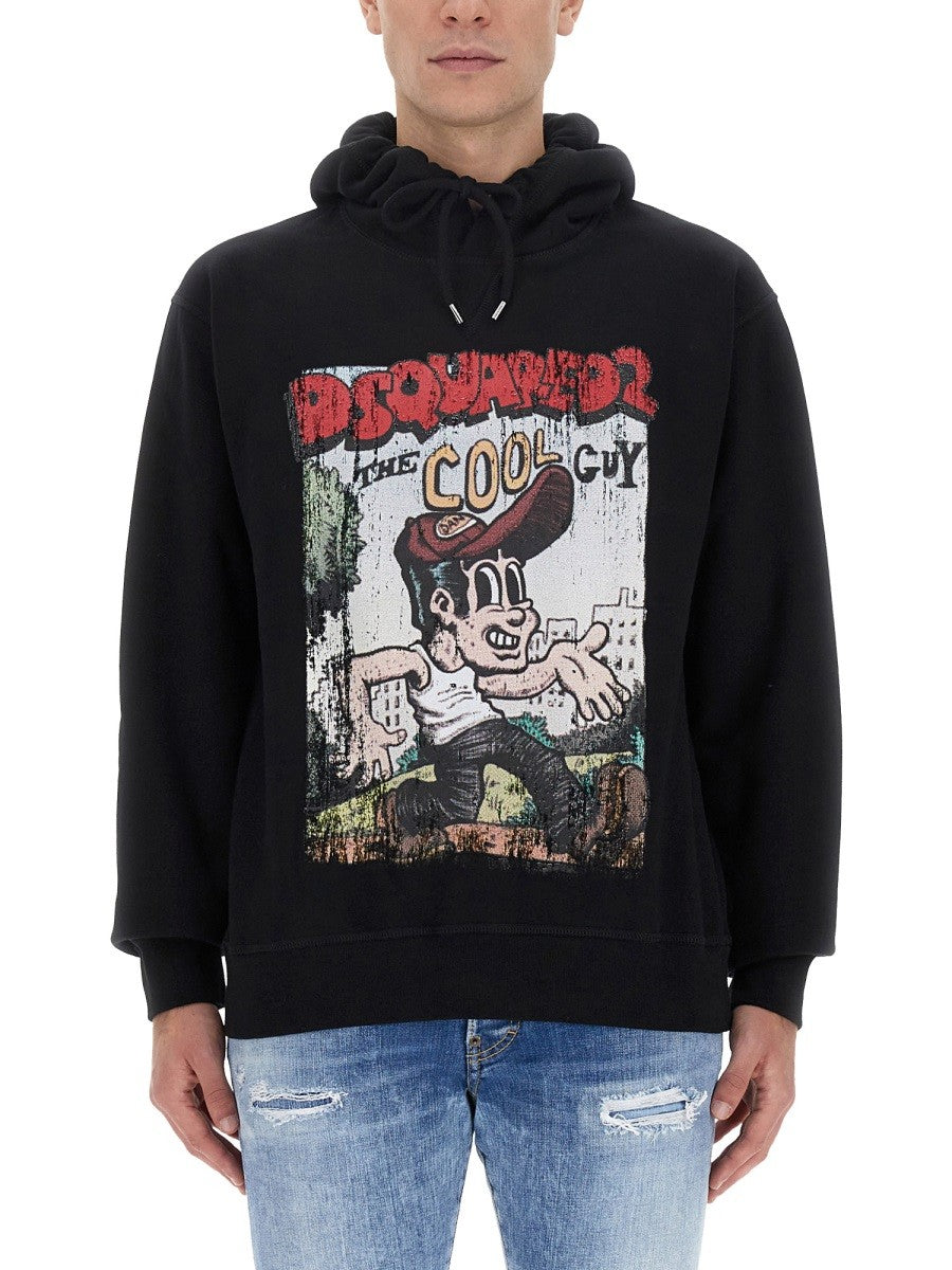 Dsquared SWEATSHIRT WITH LOGO PRINT
